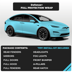 Tesla Model X Full Defense+™ Paint Protection Film Wrap - Drive Protected