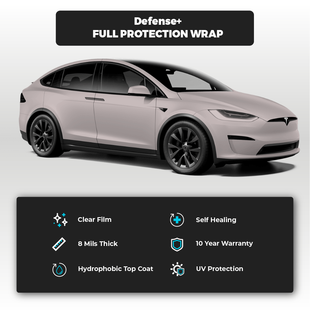 Tesla Model X Matte Finish Tesla Full Defense+™ Paint Protection Wrap - Drive Protected