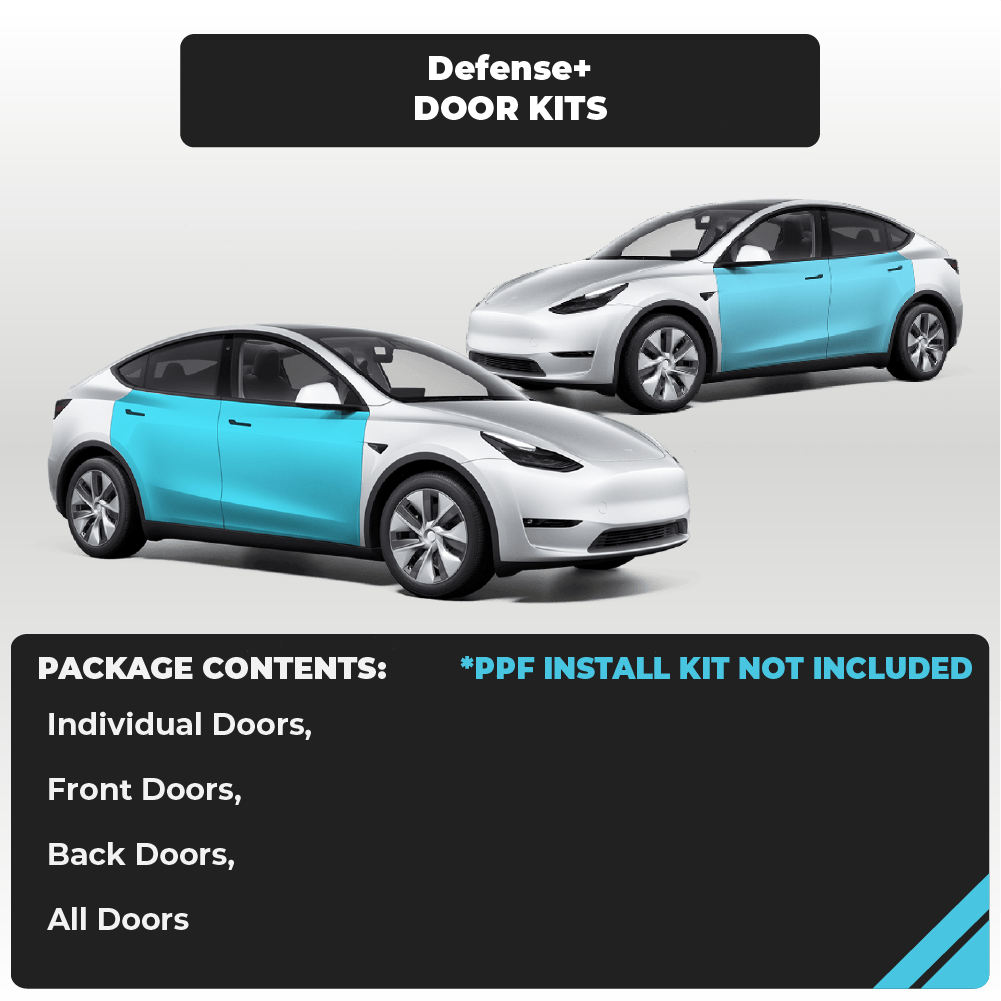 Tesla Model Y Door Kit Defense+™ Paint Protection Set - Drive Protected