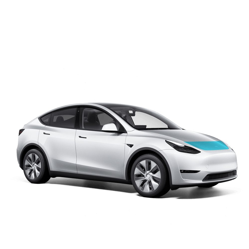 Tesla Model Y Partial Hood Individual Defense+™ Paint Protection Pattern - Drive Protected
