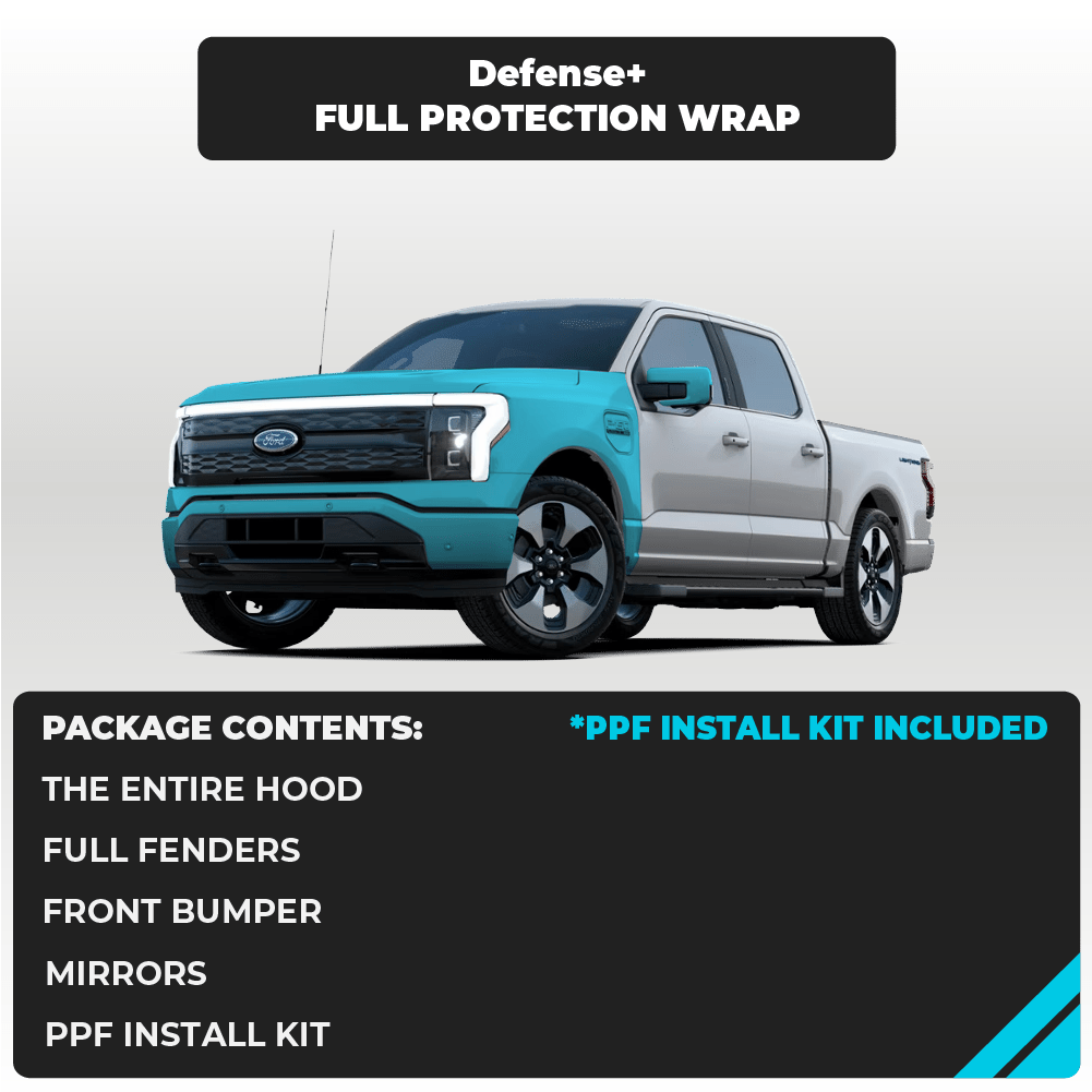 Ford F-150 Lightning Full Front End Defense+™️ Paint Protection Film - Drive Protected