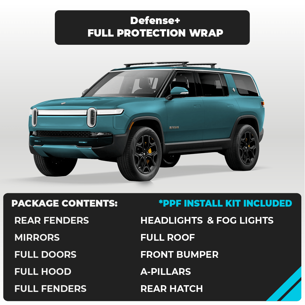 Rivian R1 S Full Defense+™ Paint Protection Film Wrap - Drive Protected