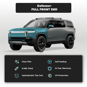 Rivian R1 S Full Front End Defense+™ Paint Protection Film - Drive Protected