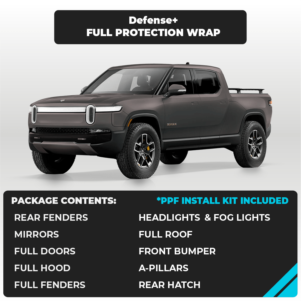 Rivian R1 T Matte Finish Full Defense+™ Paint Protection Wrap - Drive Protected