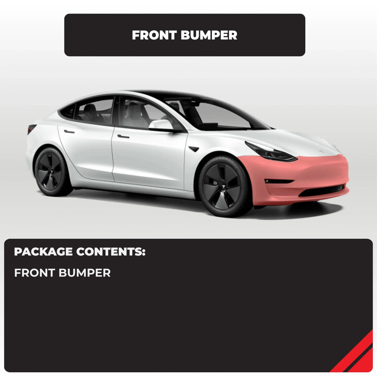 Tesla Front Bumper Individual Defense+™ Paint Protection Film - Drive Protected