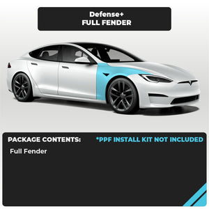 Tesla Full Fender Individual Defense+™ Paint Protection Film - Drive Protected