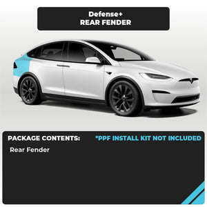 Tesla Rear Fender Individual Defense+™ Paint Protection Film - Drive Protected