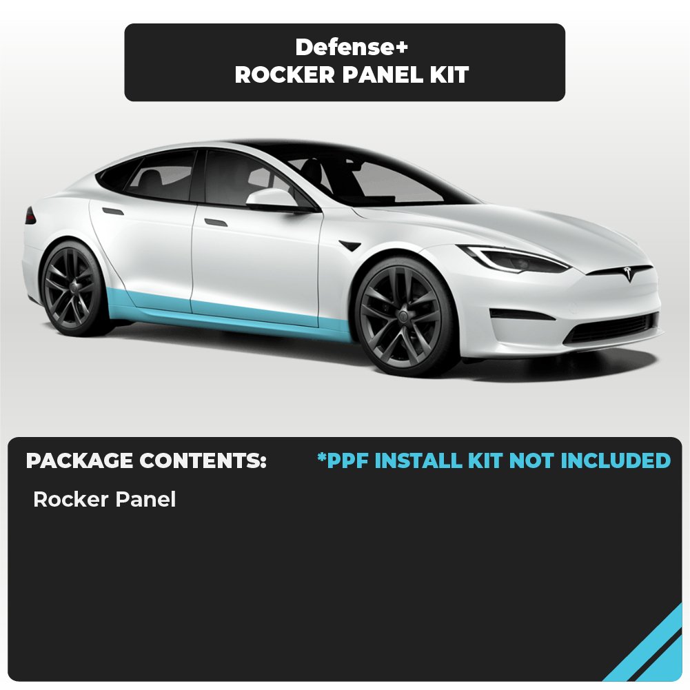 Tesla Rocker Panel Individual Defense+™ Paint Protection Film Kit - Drive Protected